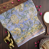 Vriksham Lavender Floral Kota Cotton Saree-VS4457